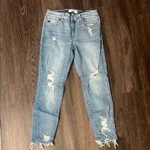 Distressed Blue Women's Jeans